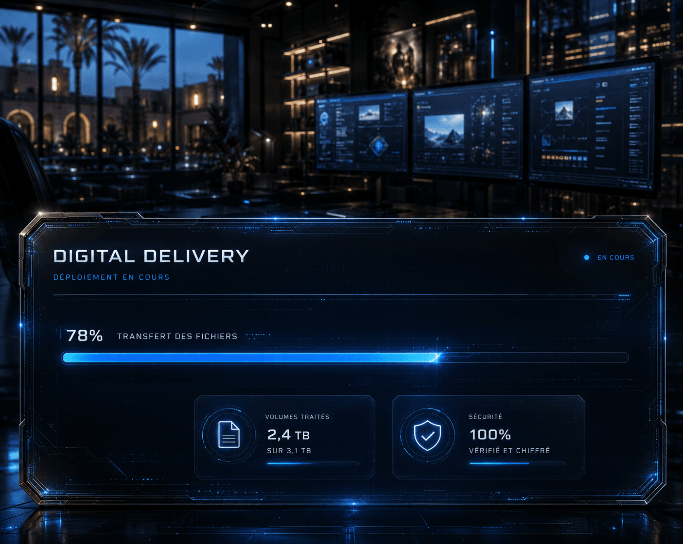 Interface Digital Delivery de Verneuil Digital Studio